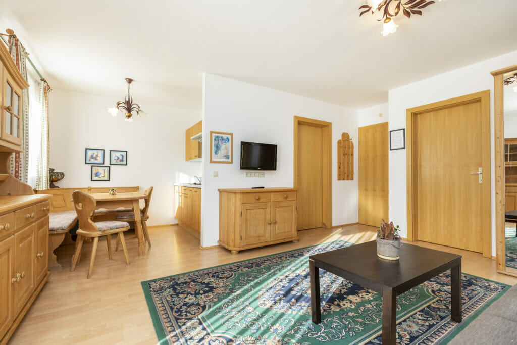 Living area of the apartments in Flachau