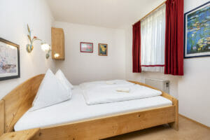 Bedroom of the apartments in Flachau