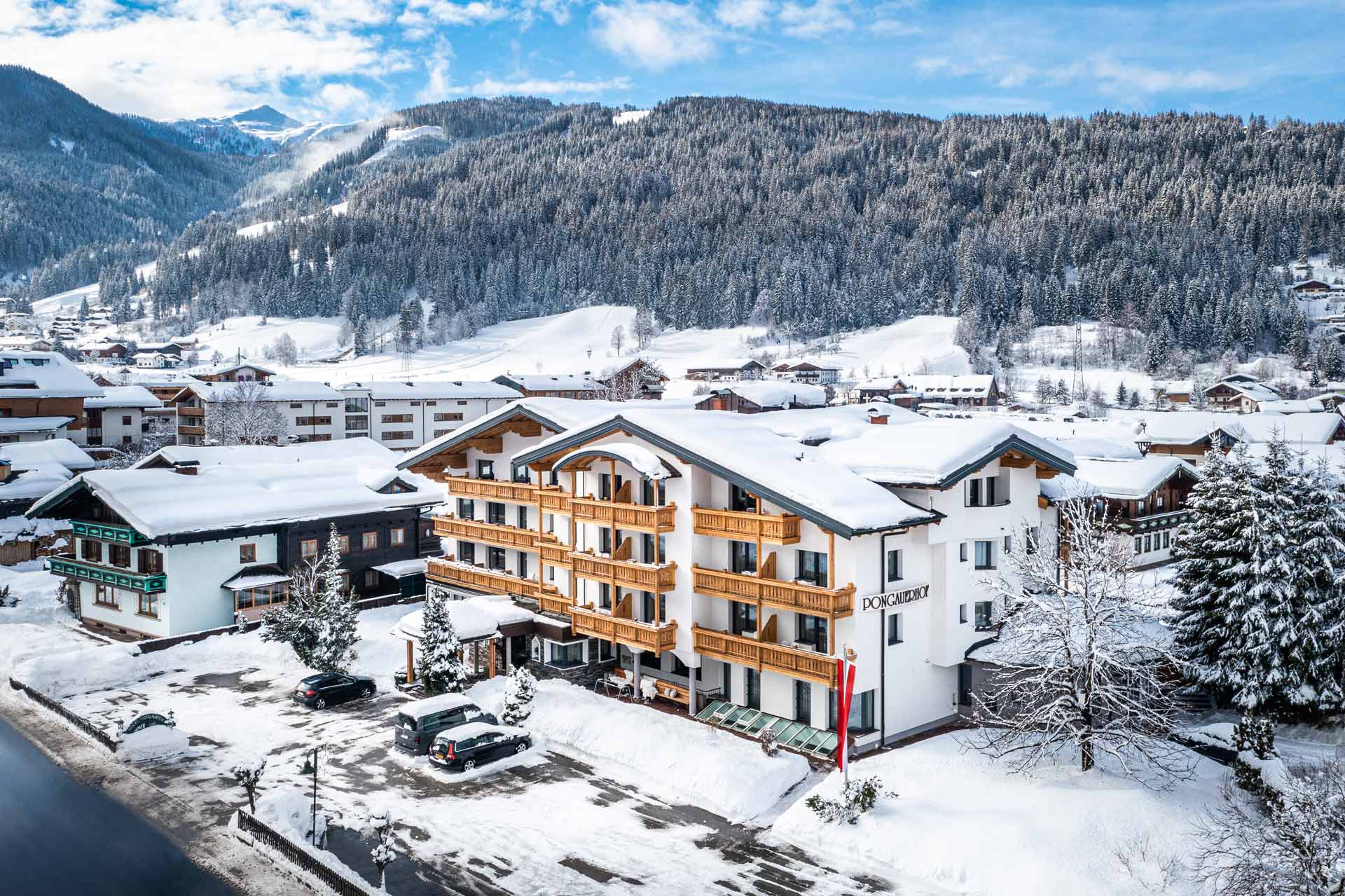 Pongauerhof in Flachau das Hotel im Winter