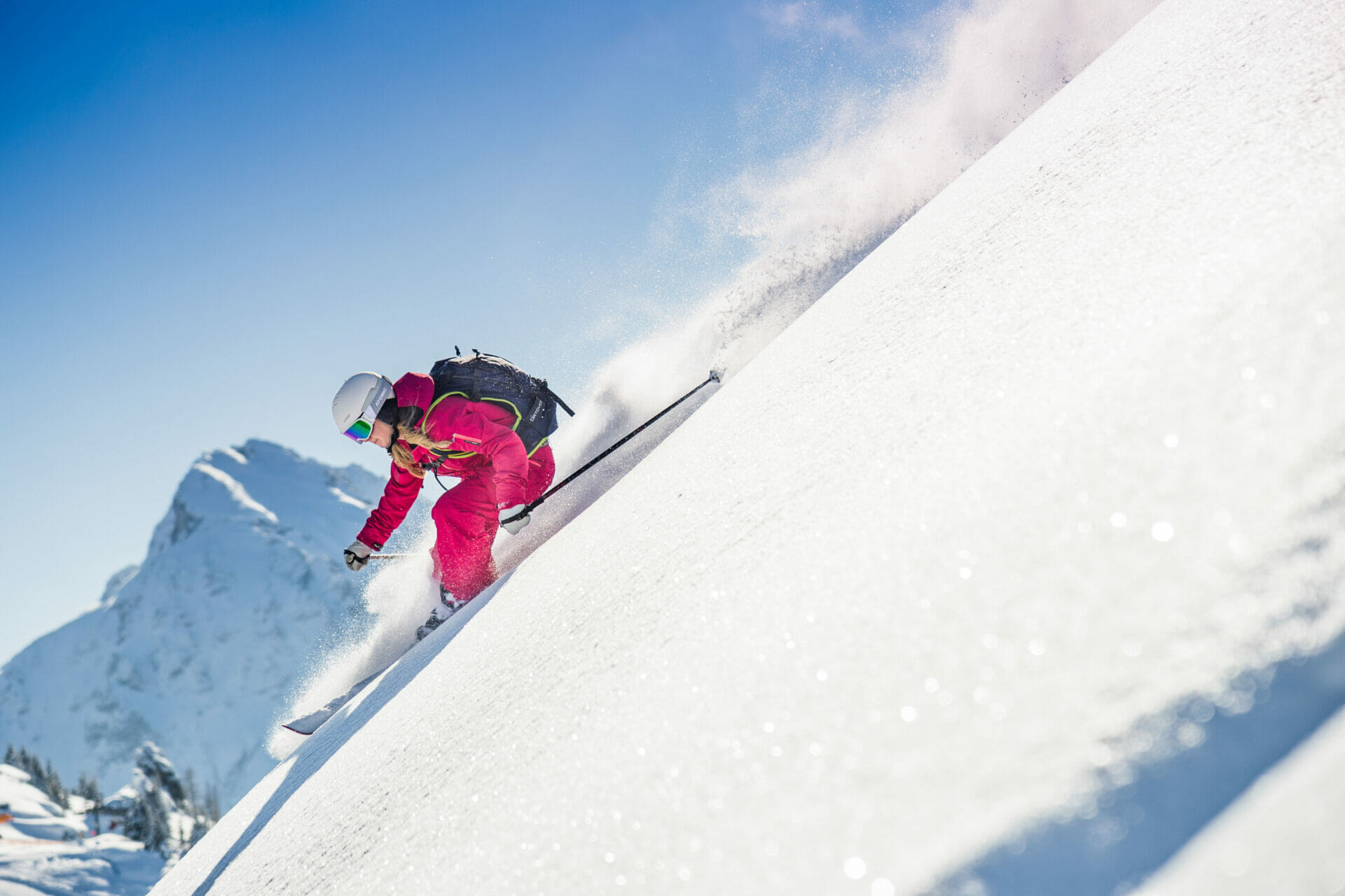 Skifahren abseits der Pisten beim Urlaub im 4 Sterne Hotel Pongauerhof in Flachau