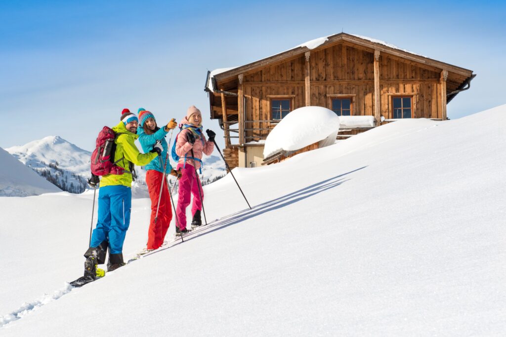 winterwanderung mit freunden